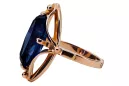 Vintage Jewlery Ring Sapphire Original Vintage 14K Rose Gold vrc047r
